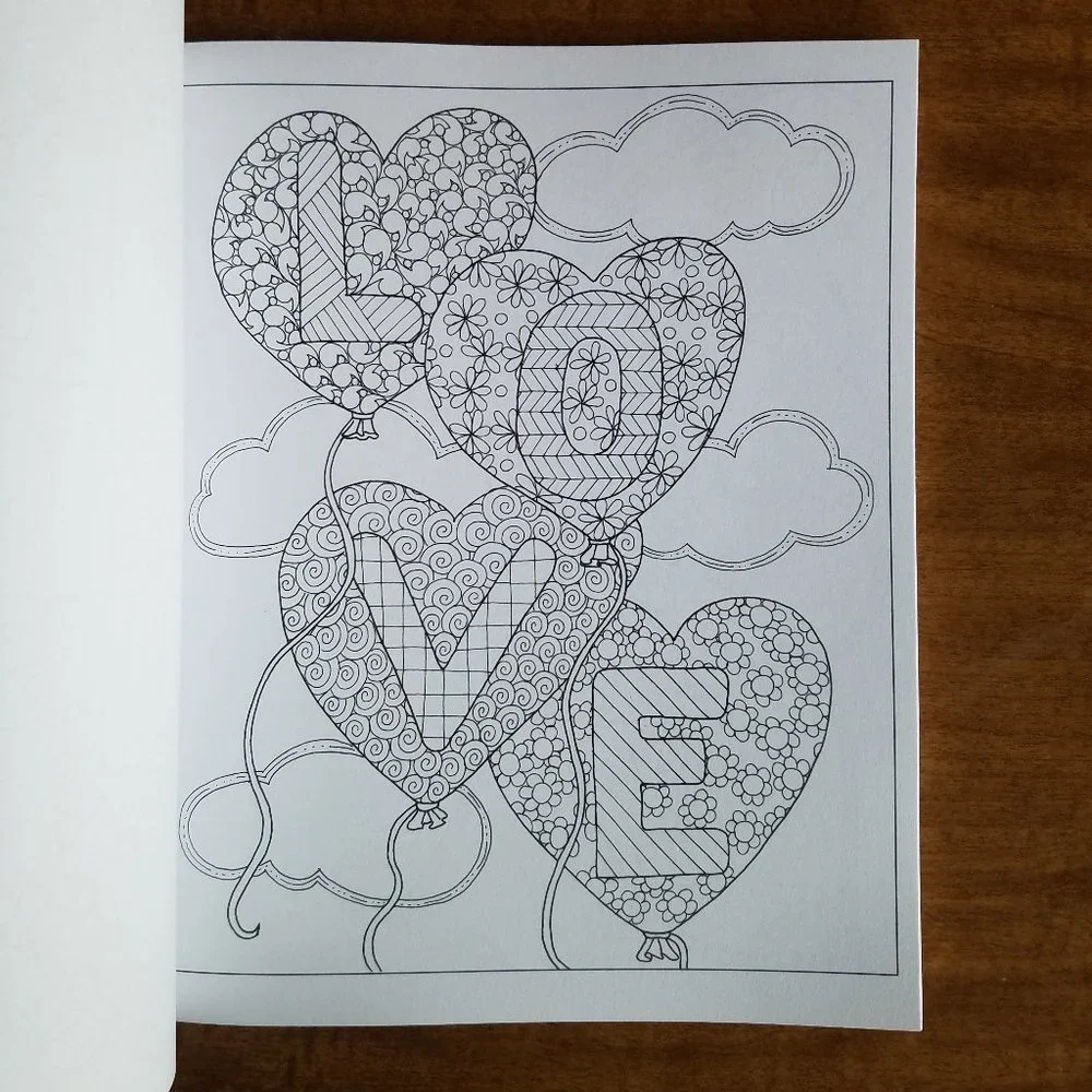 Loving Expressions Adult Coloring Book - Picture 5 of 8